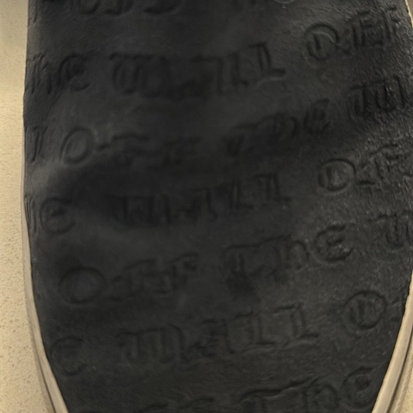 Vans size 11 blue with “Off the Wall” script all over. - Picture 4 of 4